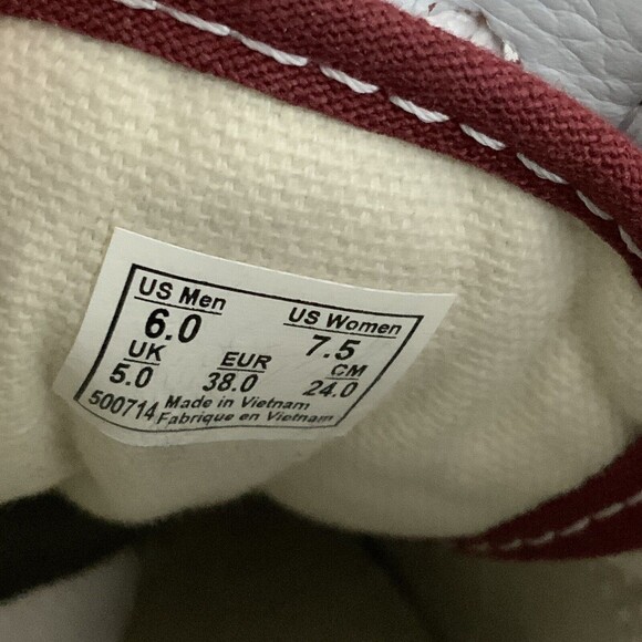 Vans Old Skool Suede Lace-up Sneakers Maroon 7.5 - Picture 7 of 12